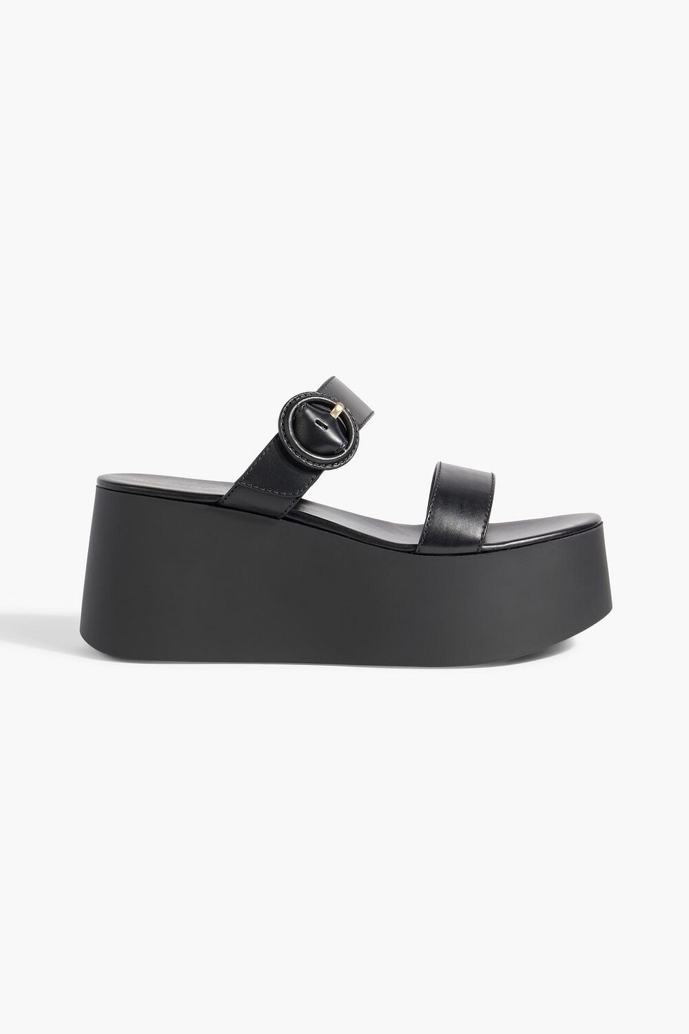 

Кожаные босоножки на платформе с пряжками GIANVITO ROSSI, черный