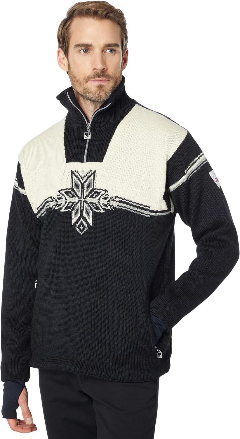 

Свитер Dale of Norway Veskre Weatherproof Sweater, цвет Black/Off-White/Light Charcoal