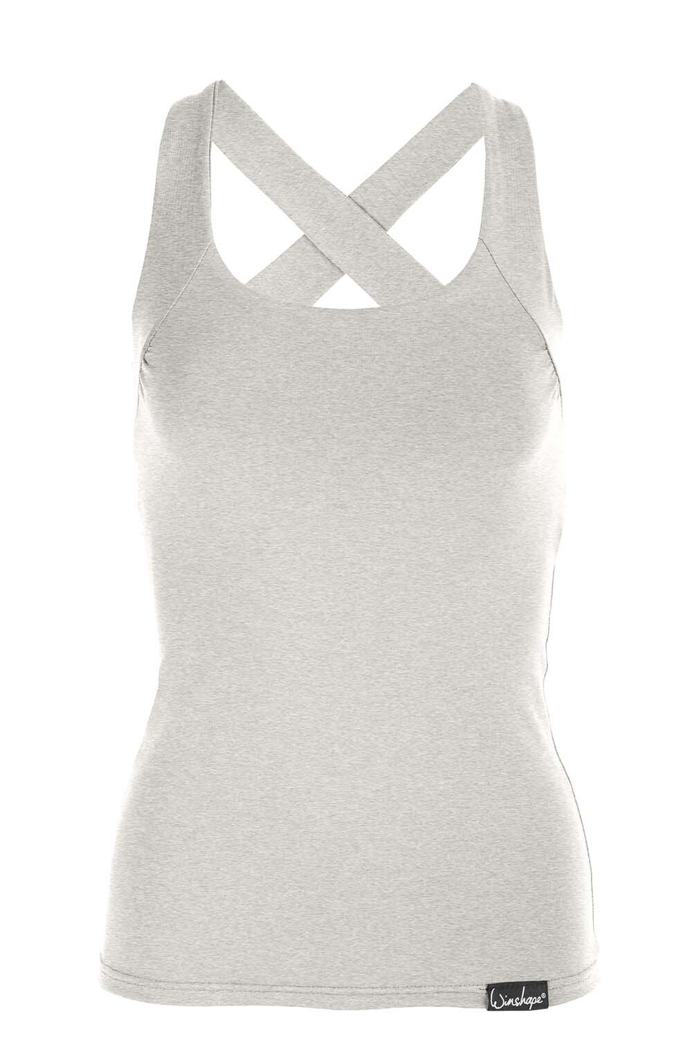 

Спортивная футболка Winshape Cross Back Top WVR25, серый меланж