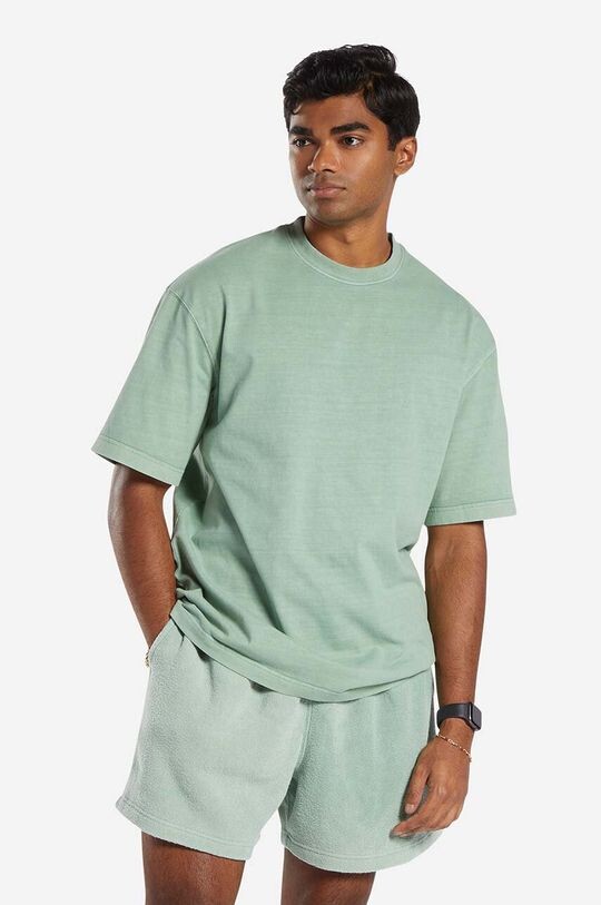 

Хлопковая футболка Natural Dye Reebok, зеленый