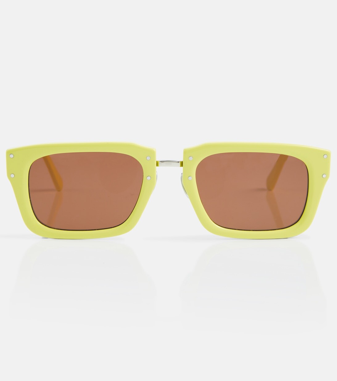 

Солнцезащитные очки Les Lunettes Soli в D-оправе Jacquemus, желтый