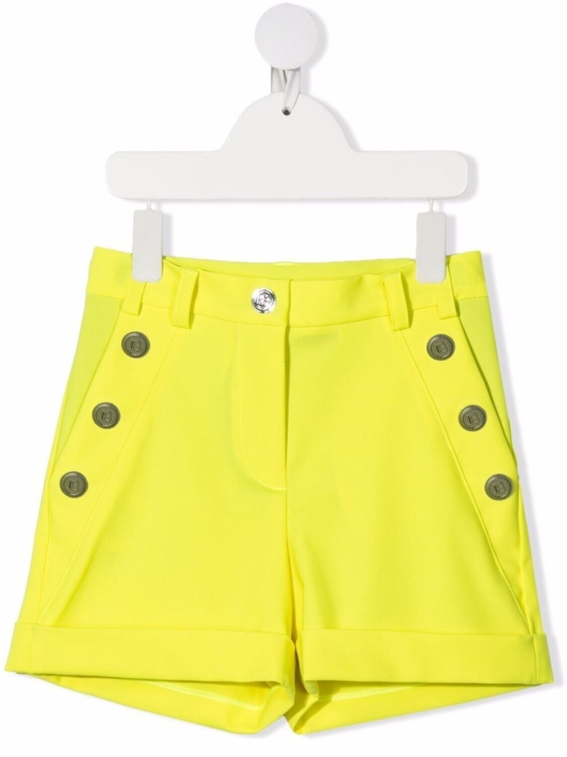 

Balmain Kids шорты с декоративными пуговицами, желтый