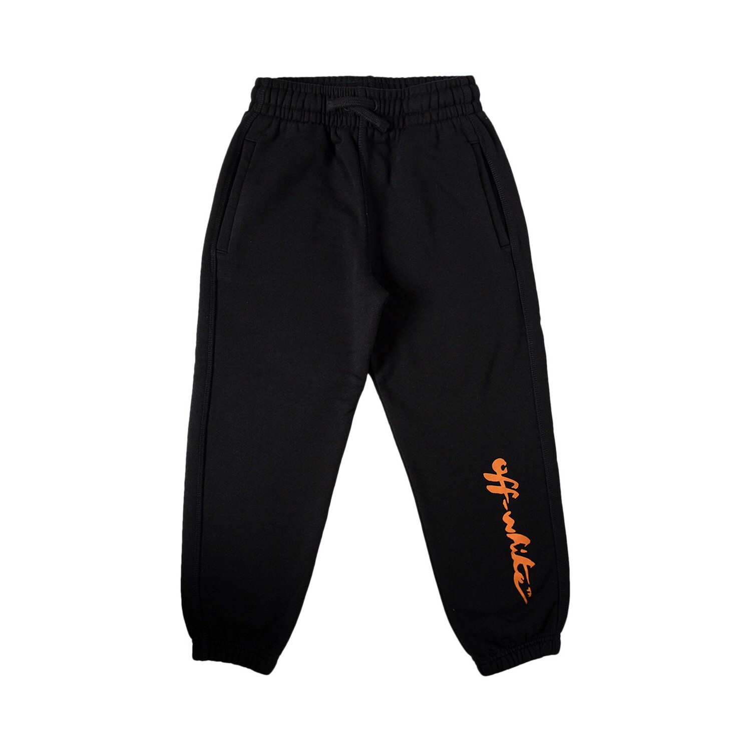 

Брюки Off-White Kids с надписью Черный/Оранжевый