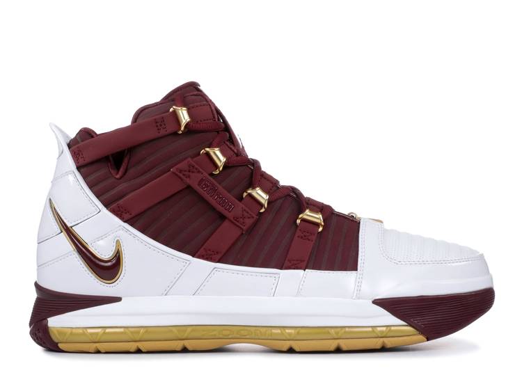 

Кроссовки Nike ZOOM LEBRON 3 RETRO 'CHRIST THE KING' 2018, белый, Белый;коричневый