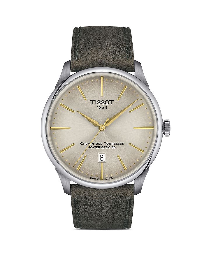 Часы Tissot Chemin des Tourelles Powermatic 80, 42 мм наручные часы tissot chemin des tourelles powermatic 80 lady t099 207 22 118 01