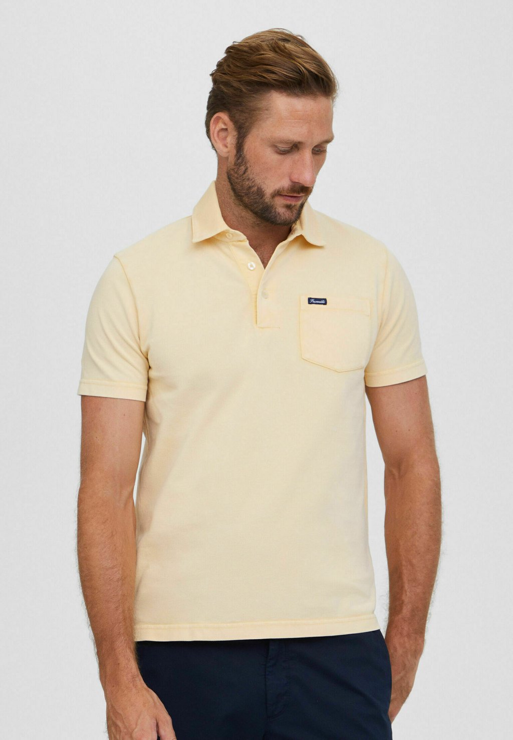 Рубашка-поло Façonnable, цвет cannes yellow