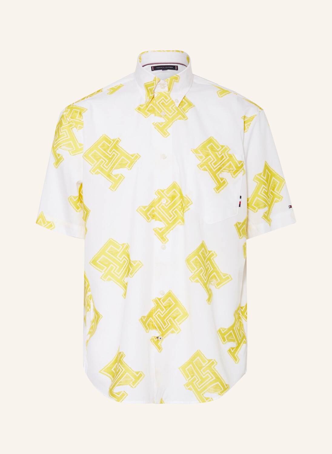 

Рубашка TOMMY HILFIGER Kurzarm-Archive Fit, кремовый