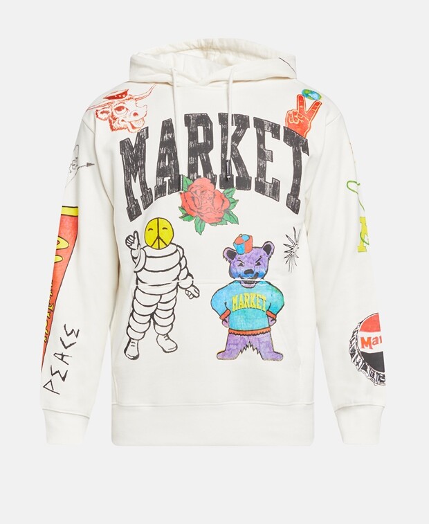 

Худи с капюшоном Market, белый
