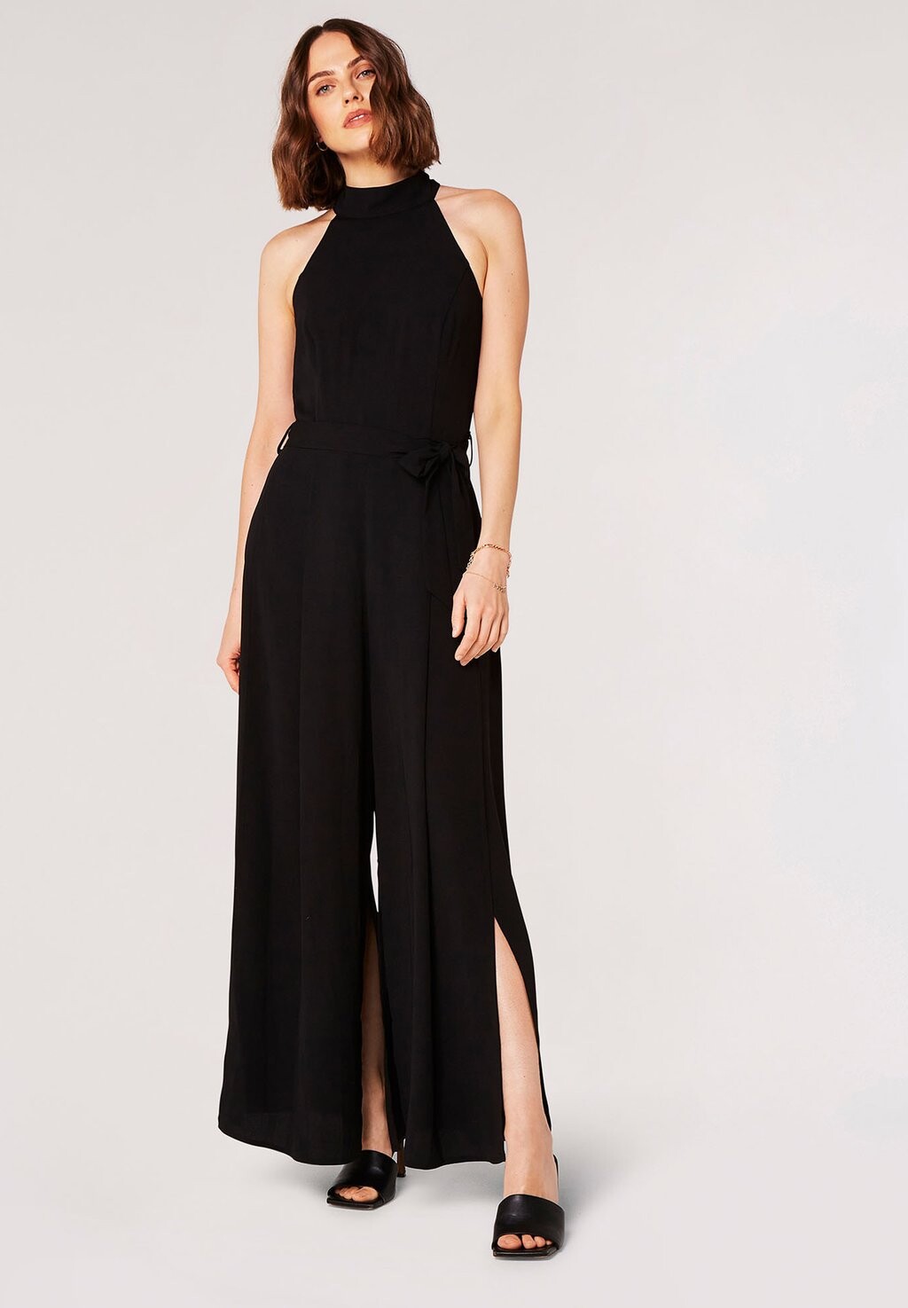 

Комбинезон HALTER NECK SPLIT LEG Apricot, цвет black