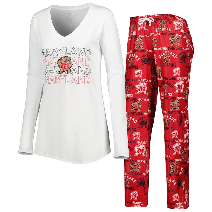 

Пижамный комплект Concepts Sport Maryland Terrapins, красный