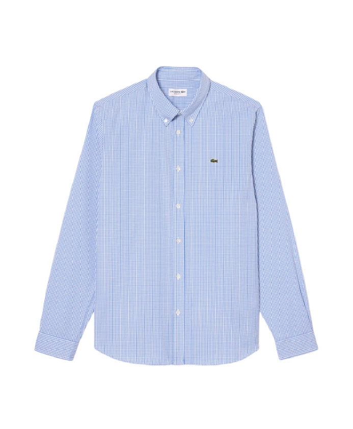 

Прозрачная рубашка в клетку Lacoste, синий