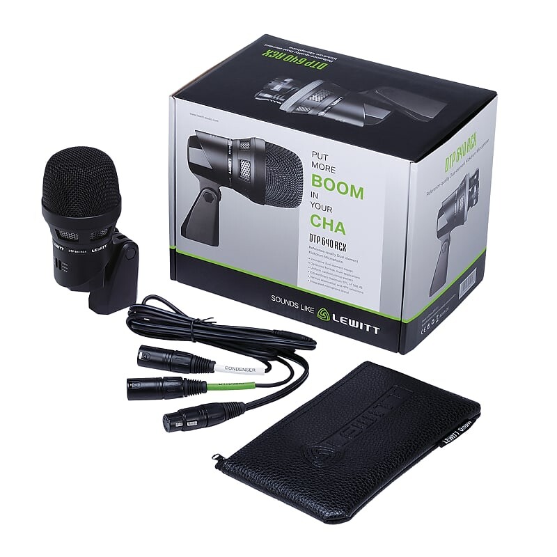 

Микрофон для бас-барабана Lewitt DTP-640-REX Dual Capsule Kick Drum Microphone