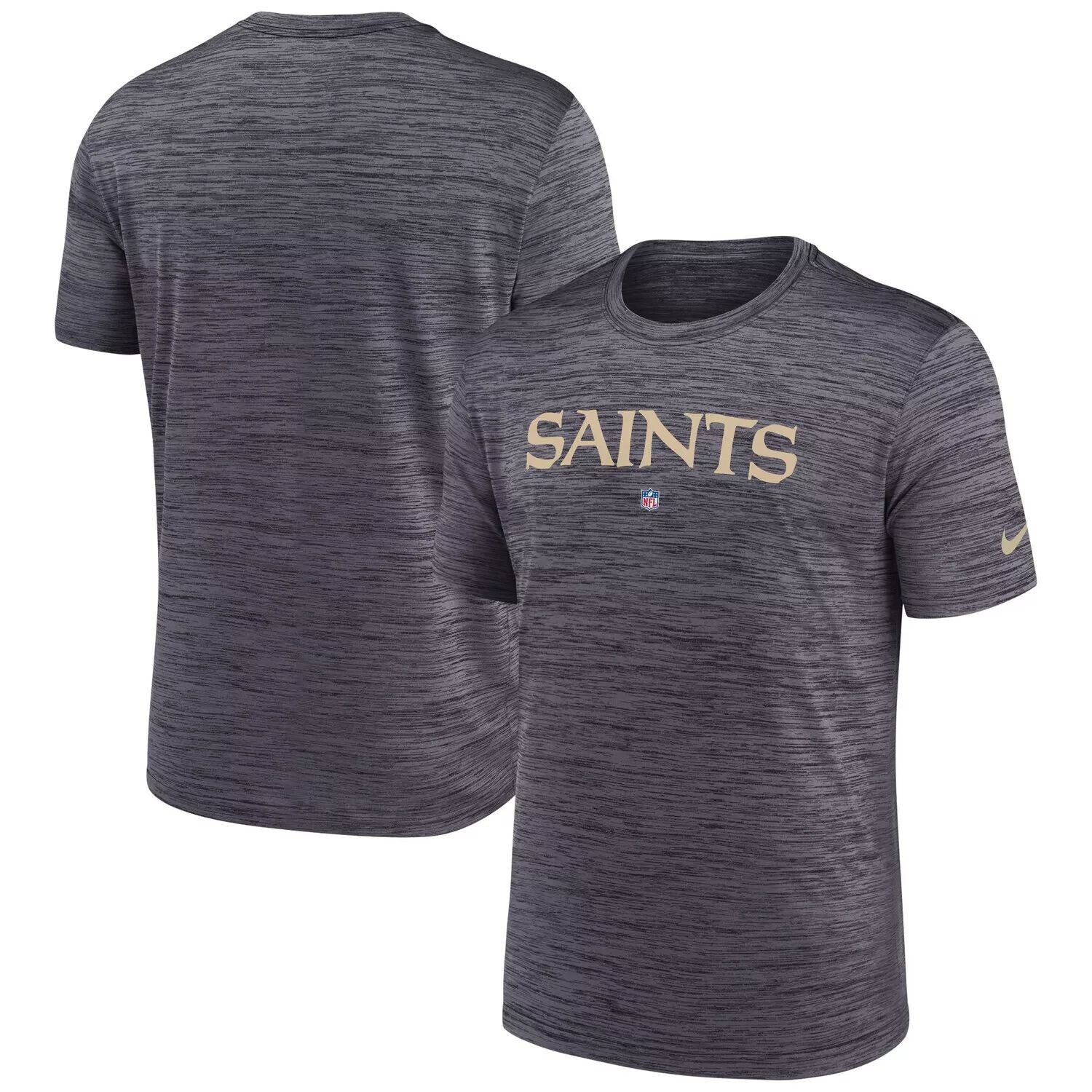 

Мужская черная футболка New Orleans Saints Velocity Performance Nike, Черный
