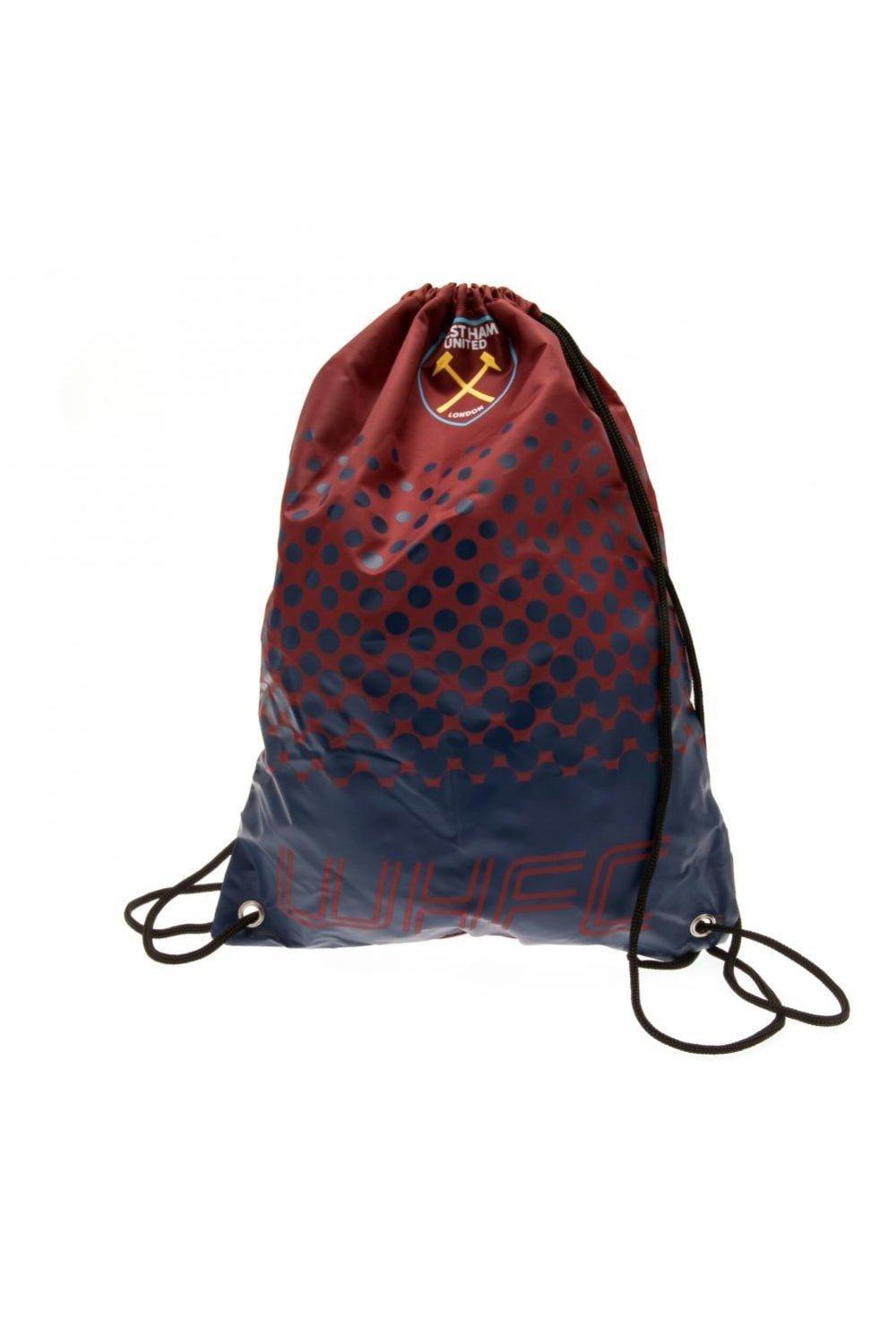 вест вольдемар медитативные игры Спортивная сумка Fade Design на шнурке West Ham United FC, красный