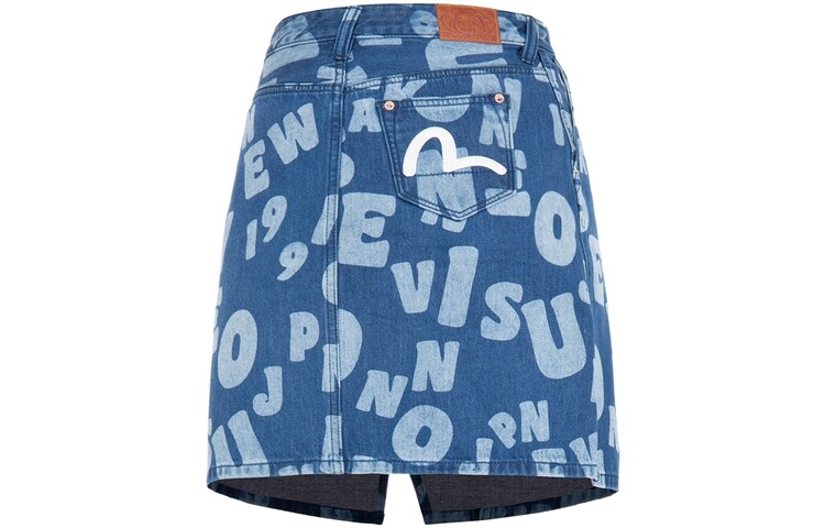 

Юбка джинсовая женская джинсовая синяя Evisu