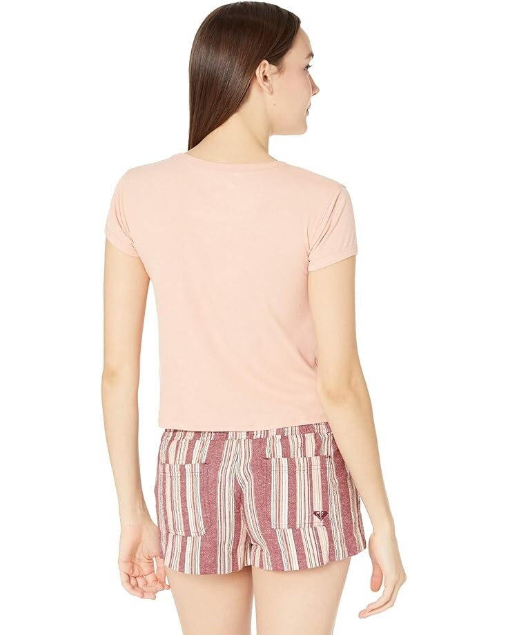 Футболка Roxy Frozen Day 3 Short Sleeve Tee, цвет Pink Sand