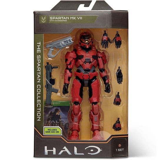 спартанец с энерго мечом фигурка spartan halo infinite Игрушки Halo Infinite 16,5 см Spartan MK VII Красный JAZWARES