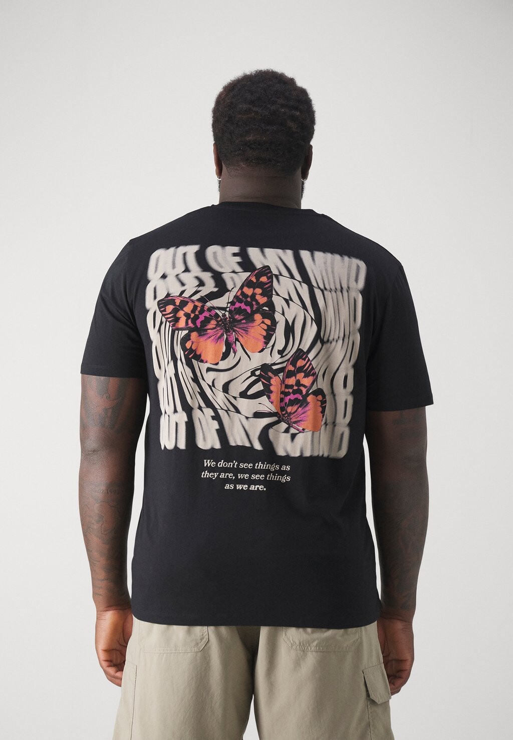 

Футболка с принтом Jorclark Tee Crew Neck Jack & Jones, черный