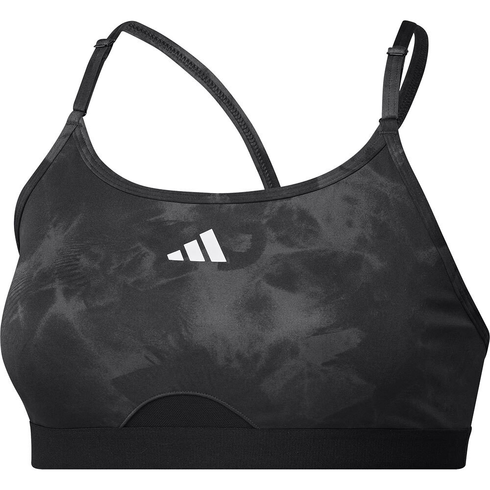 

Спортивный бюстгальтер adidas Aeroreact AOP, черный