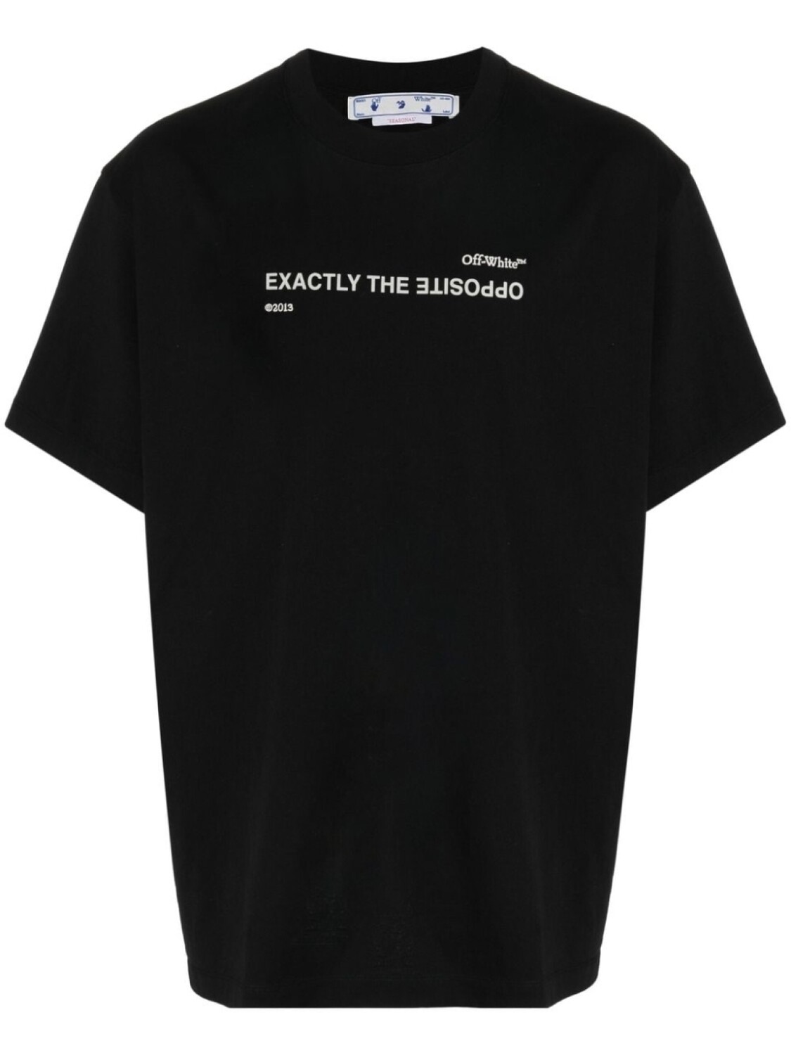 

Off-White футболка с надписью, черный