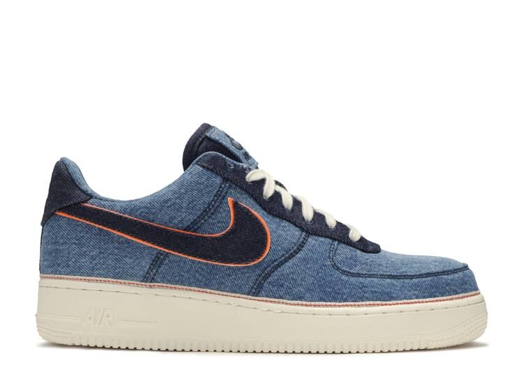 

Кроссовки Nike 3X1 X AIR FORCE 1 LOW PREMIUM 'STONEWASH BLUE', синий, Синий;серый