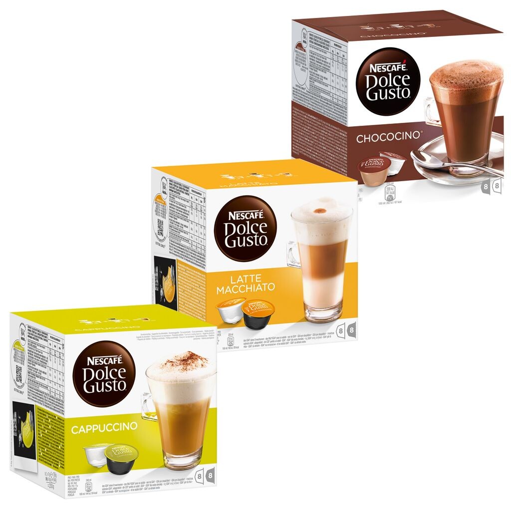 

Кофе Nescafé Dolce Gusto в капсулах, капучино, 3 шт. в упаковке, 600г Nestlé