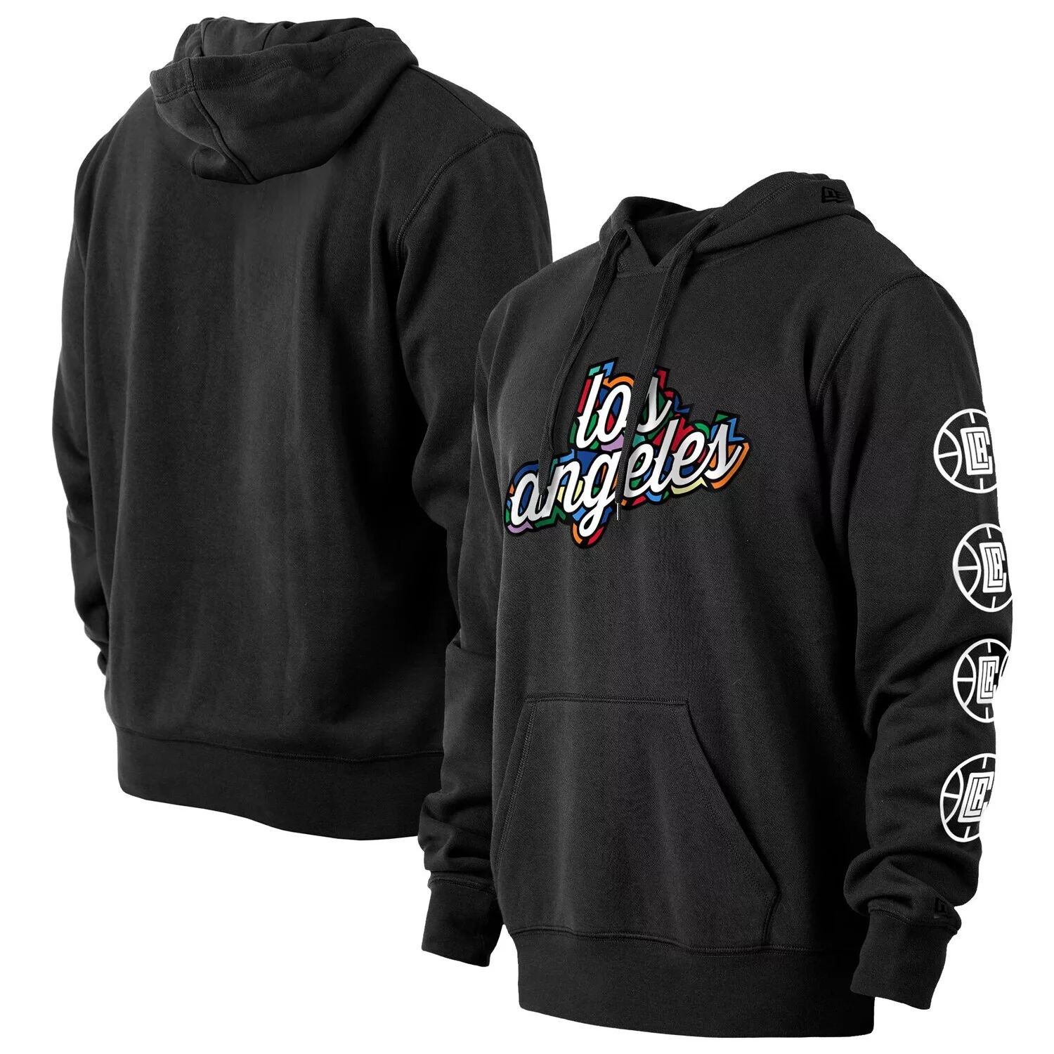

Мужской черный пуловер с капюшоном LA Clippers 2022/23 City Edition Big & Tall New Era