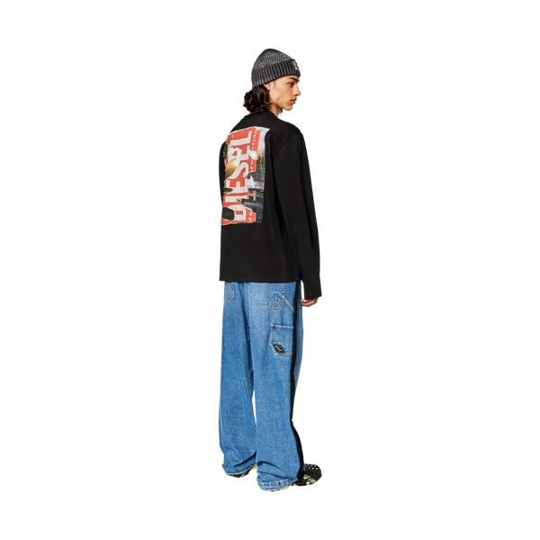 

Футболка t-crane-ls-poff longsleeve 9xx 9xx Diesel, мультиколор