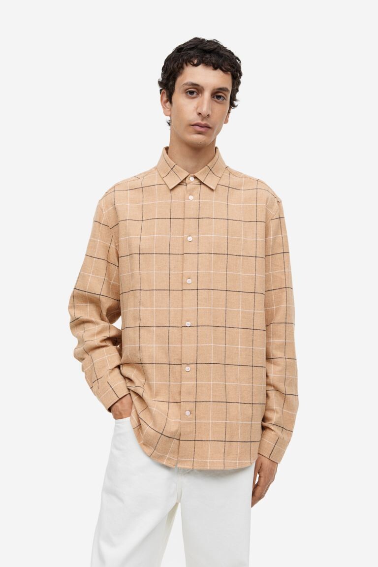 

Рубашка в клетку обычного кроя H&M