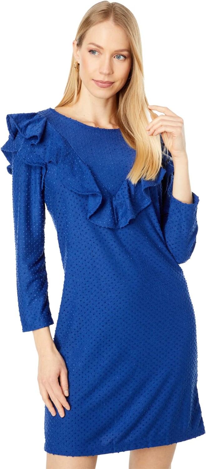 

Платье Фиби Lilly Pulitzer, цвет Oyster Bay Navy Cozy Knit Swiss Dot