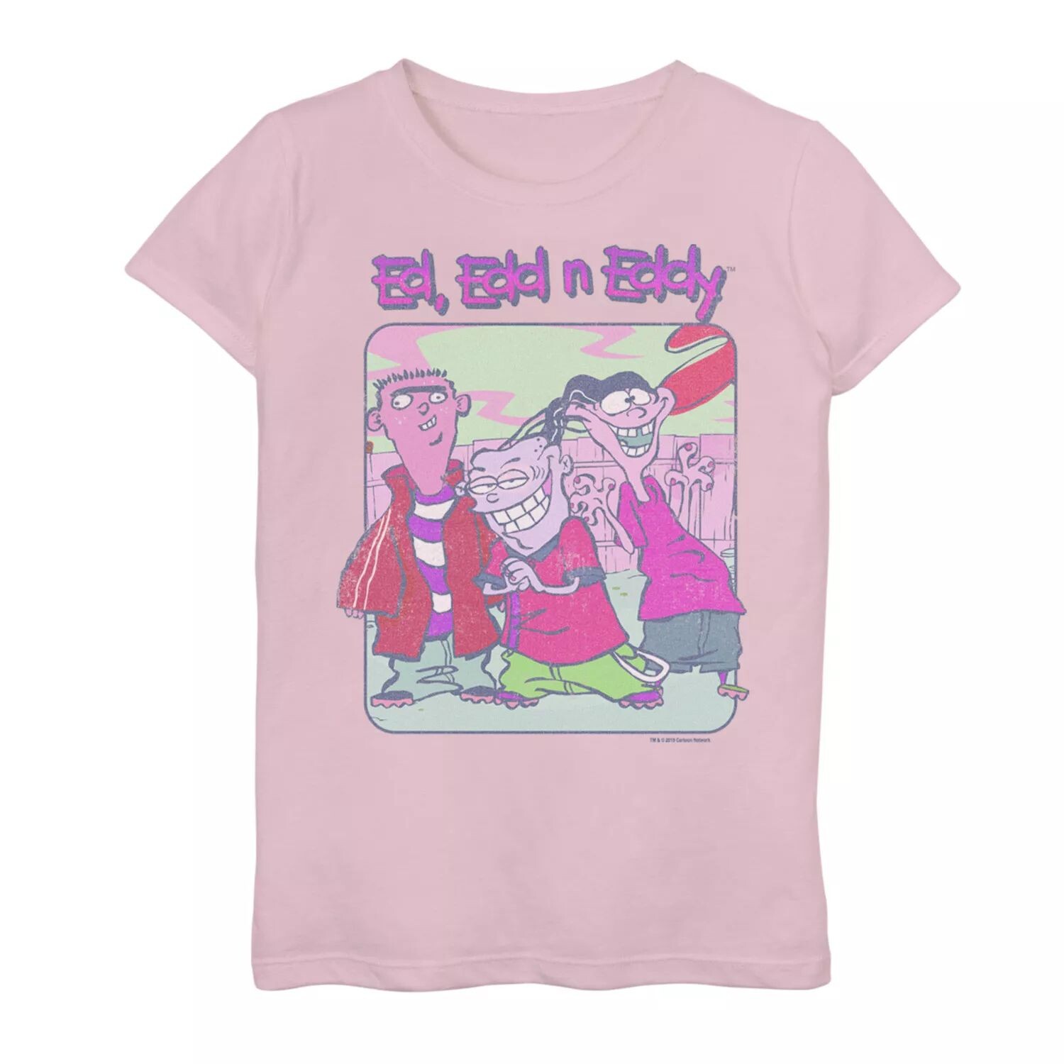

Футболка Ed, Edd n Eddy для девочек 7–16 лет с потертым рисунком и плакатом Cartoon Network