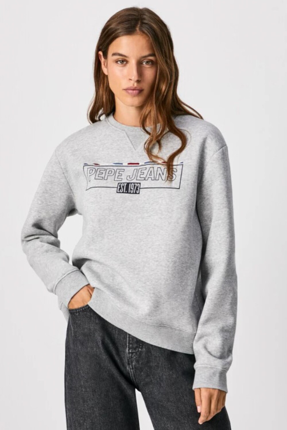 

Толстовка - Серый - Классический крой Pepe Jeans, серый