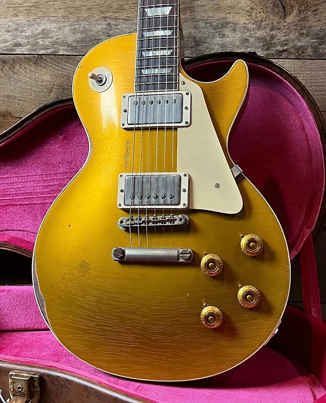 

Электрогитара 2023 Gibson R7 Custom 1957 Les Paul Goldtop Reissue - Murphy Lab Ultra Heavy Aged - Double Gold