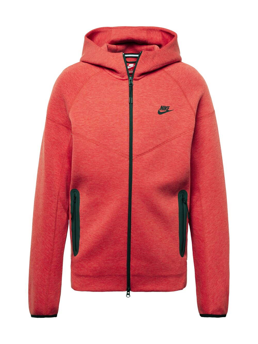 Толстовка на молнии Nike Sportswear TCH FLC, крапчатый красный
