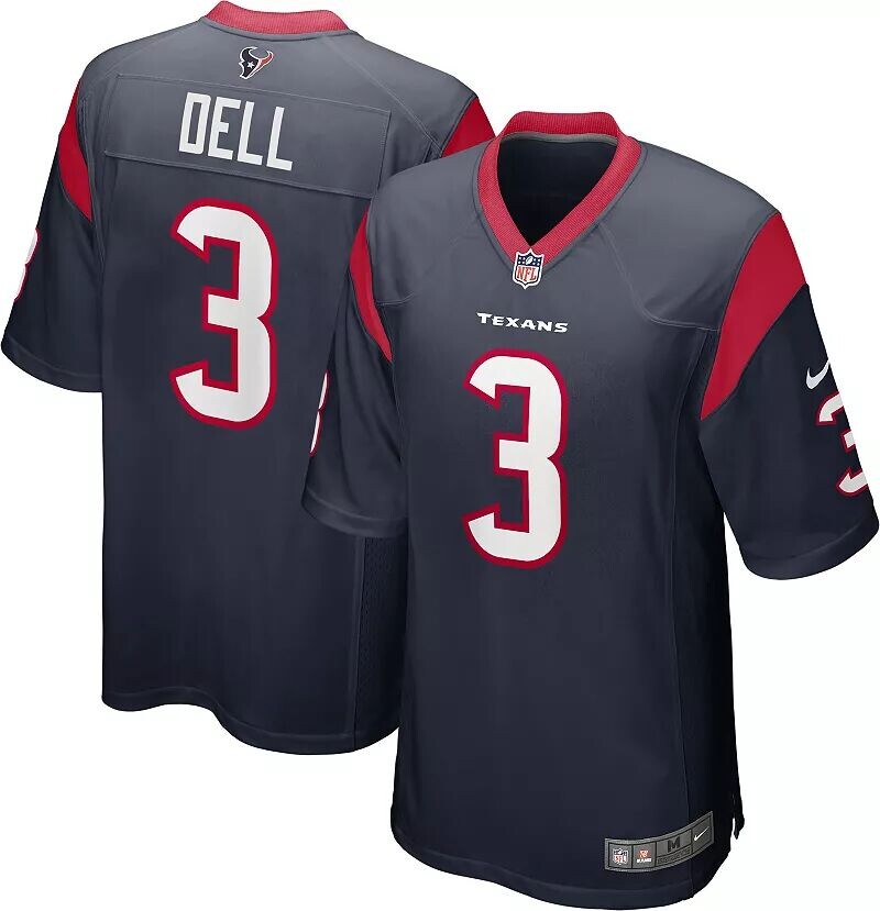 

Майка Nike Youth Houston Texans Tank Dell #3 темно-синего цвета