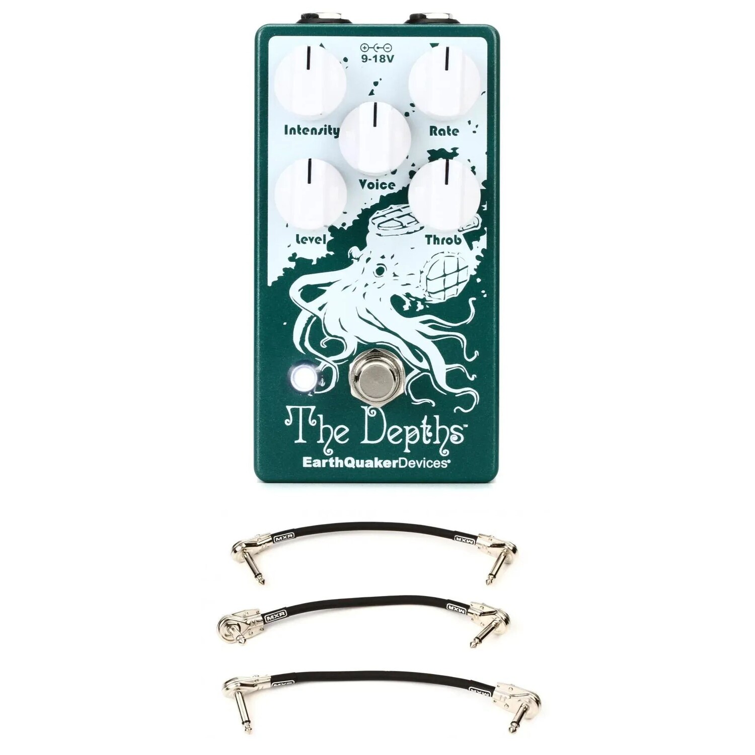 

EarthQuaker Devices Комплект педали Depths V2 с патч-кабелями