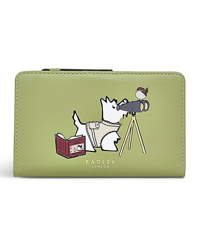 

Средний кошелек двойного сложения Radley Bird Watching Radley London, зеленый