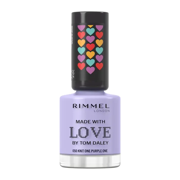 

Лак для ногтей esmalte de uñas 60 seconds super shine tom daley Rimmel, цвет 050 knit one purple one