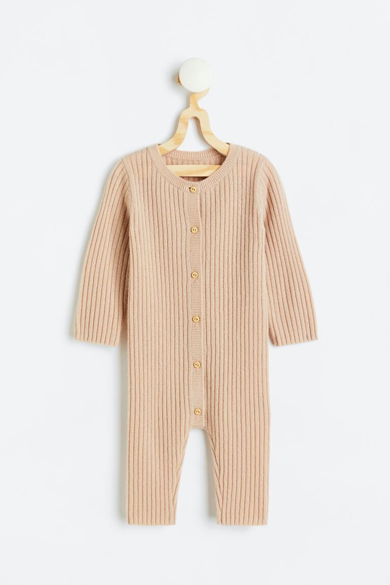 

Кашемировый комбинезон в рубчик H&M