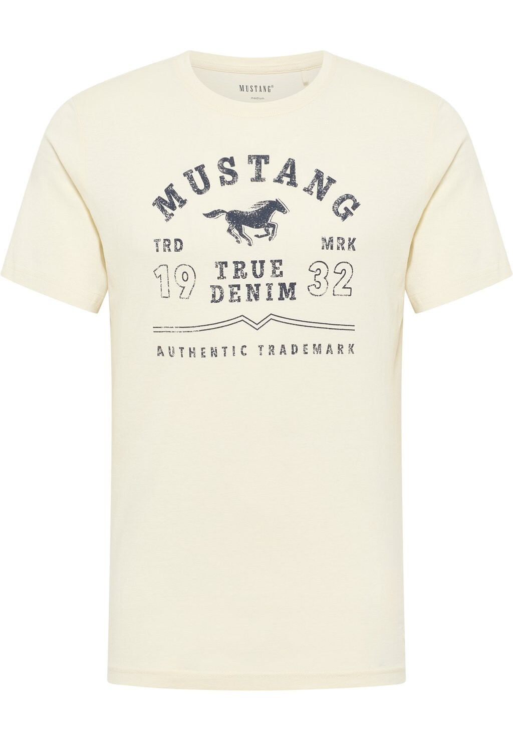 

Футболка с принтом Mustang, цвет weiß