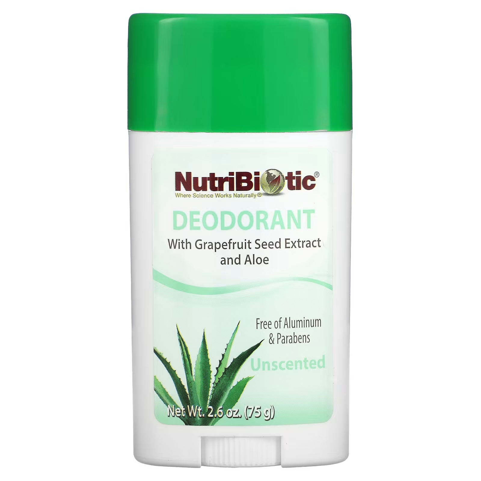 Дезодорант NutriBiotic без запаха,75 г шампунь на каждый день без запаха 296 мл nutribiotic