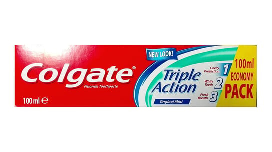 

Зубная паста, 100 мл Colgate, Triple Action Original Mint