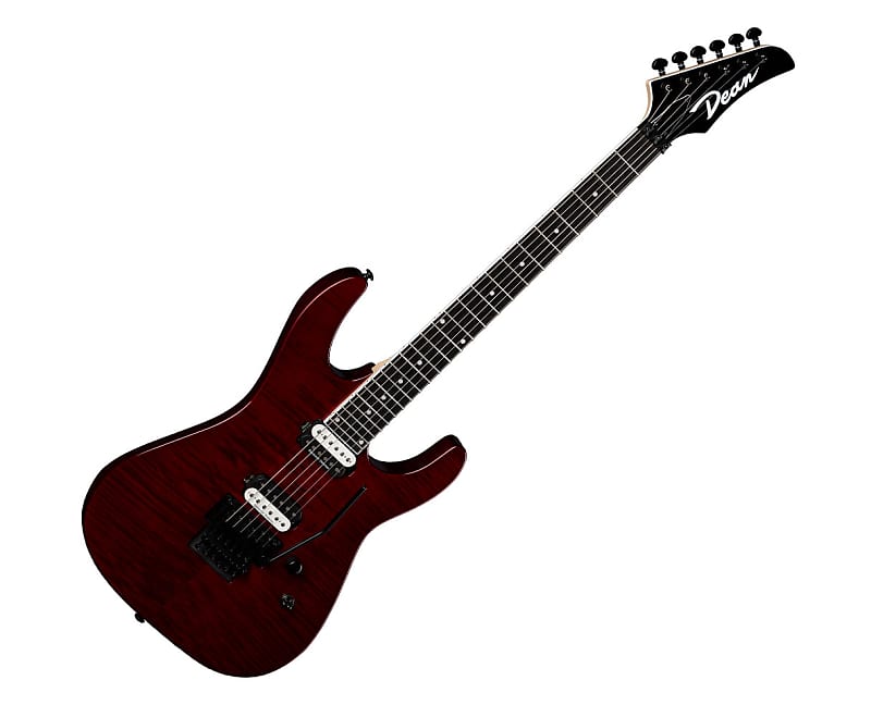цена Электрогитара Dean MD24 Select Flame Floyd Electric Guitar - Trans Cherry