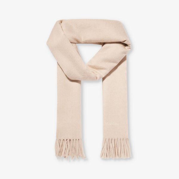 

Кашемировый шарф Baci с кисточками Max Mara, цвет sand