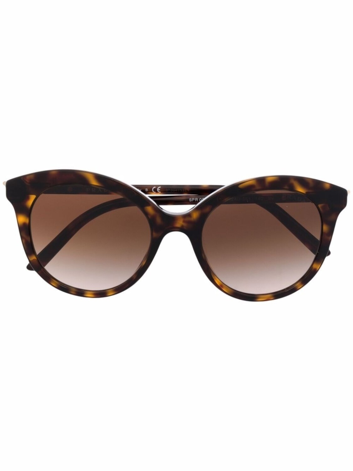 

Prada Eyewear солнцезащитные очки в оправе 'кошачий глаз', коричневый