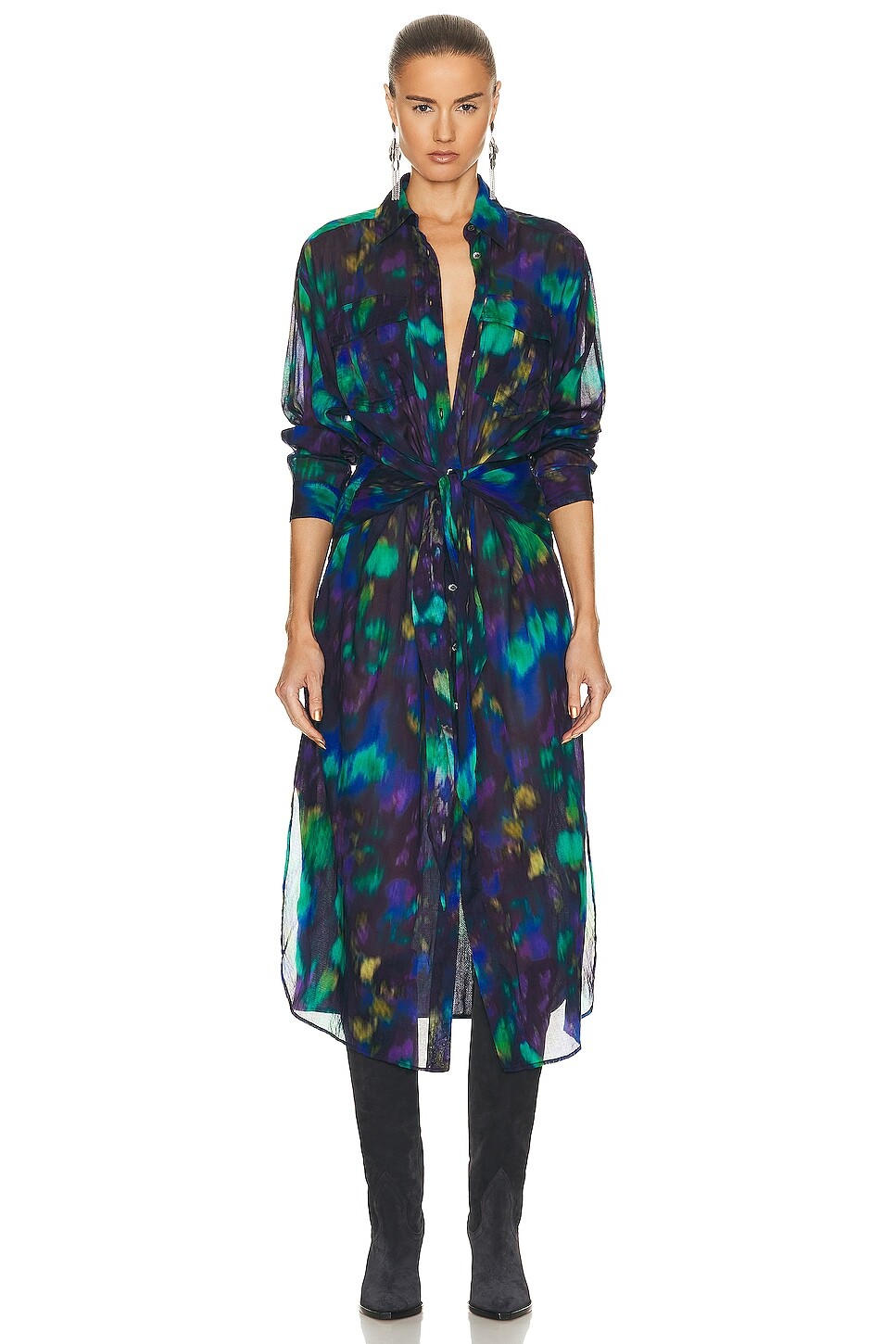 

Платье Isabel Marant Etoile Nesly, цвет Blue & Green