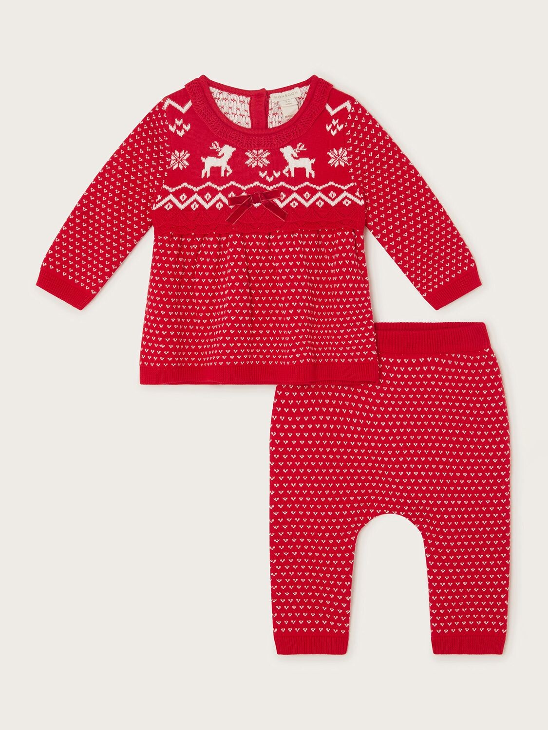 

Комплект из топа и леггинсов Baby Reindeer Monsoon, красный