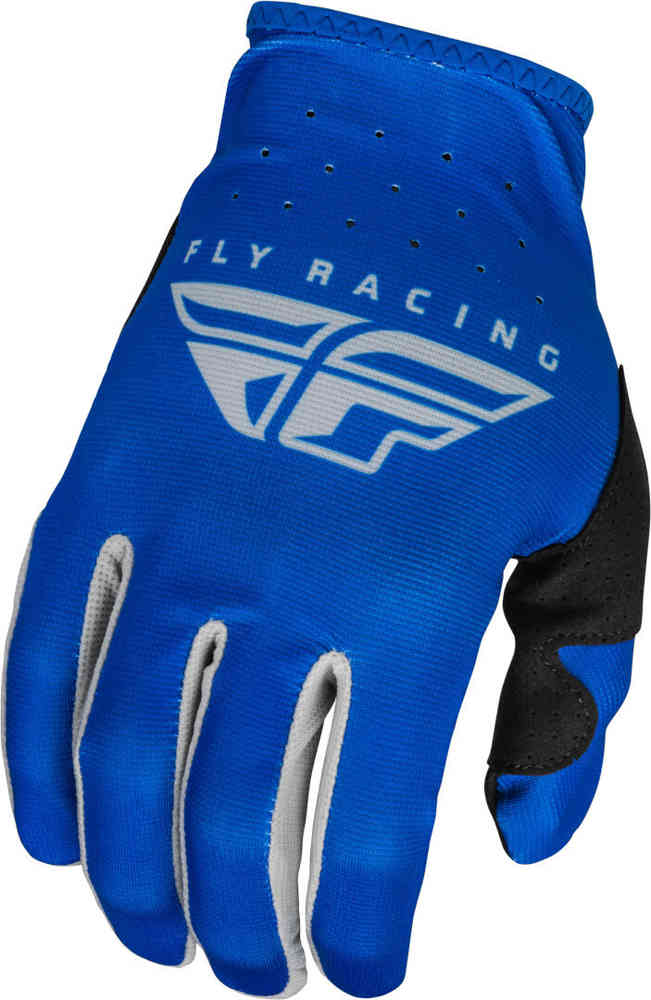 цена Молодежные перчатки для мотокросса Fly Racing Lite FLY Racing, серо-голубой