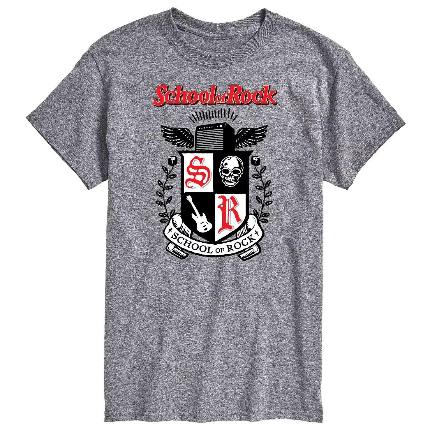 

Футболка Big & Tall School of Rock Crest с рисунком Licensed Character, серый