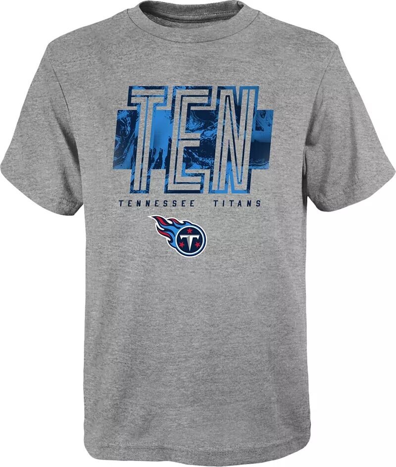 

Серая футболка Tennessee Titans с сокращенной надписью NFL Team Apparel для мальчиков